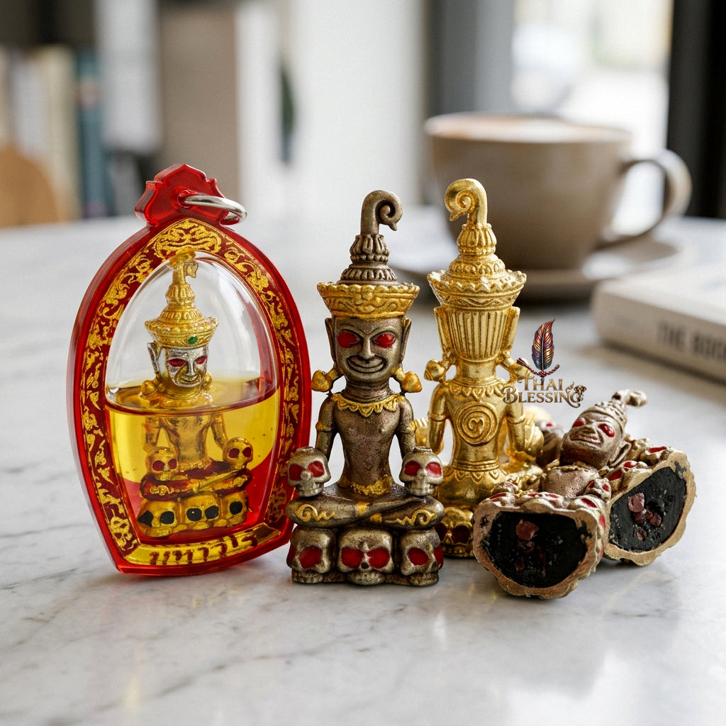 🔱 Phya Ngang Kao Kot: The Sovereign of Nine Urns – Phra Ajarn Amnat, Mahawiro Meditation Center (2567) – The Supreme Alchemical Engine for Absolute Attraction & Infinite Prosperity