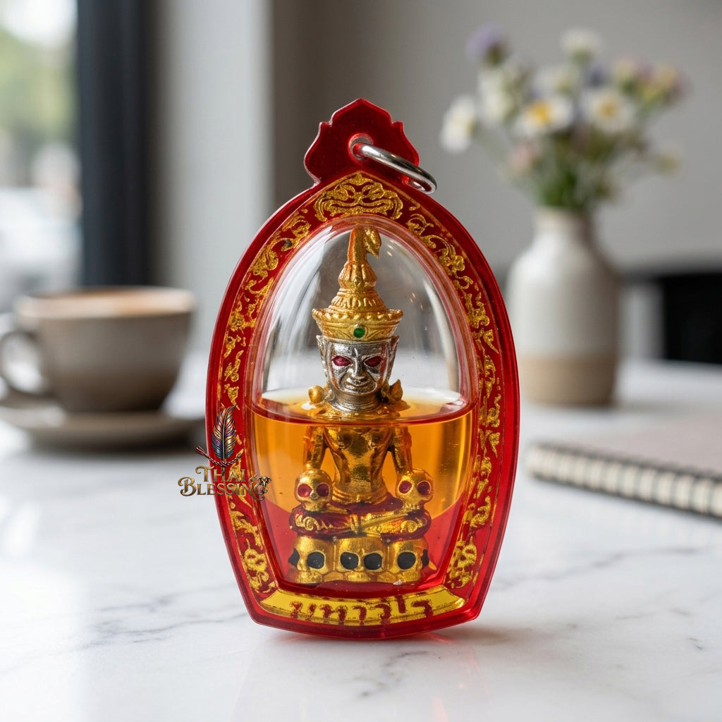 🔱 Phya Ngang Kao Kot: The Sovereign of Nine Urns – Phra Ajarn Amnat, Mahawiro Meditation Center (2567) – The Supreme Alchemical Engine for Absolute Attraction & Infinite Prosperity