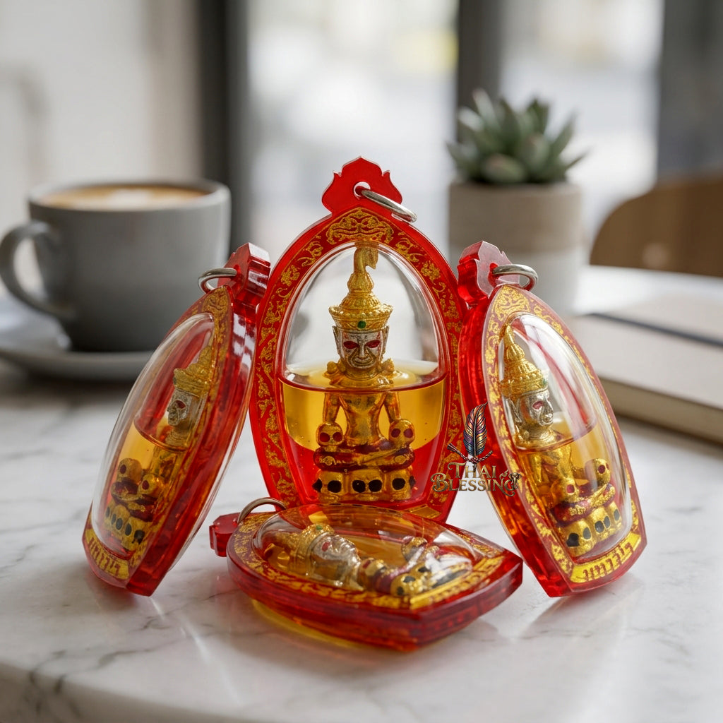 🔱 Phya Ngang Kao Kot: The Sovereign of Nine Urns – Phra Ajarn Amnat, Mahawiro Meditation Center (2567) – The Supreme Alchemical Engine for Absolute Attraction & Infinite Prosperity
