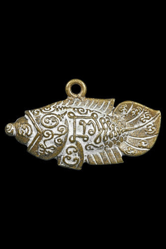 🪬Pla Mor Om Khai “Heaven-Sent Wealth” Talisman – Money-Falls-from-the-Sky Prosperity Fish by Phra Ajahn Nong, Wat Amphawa