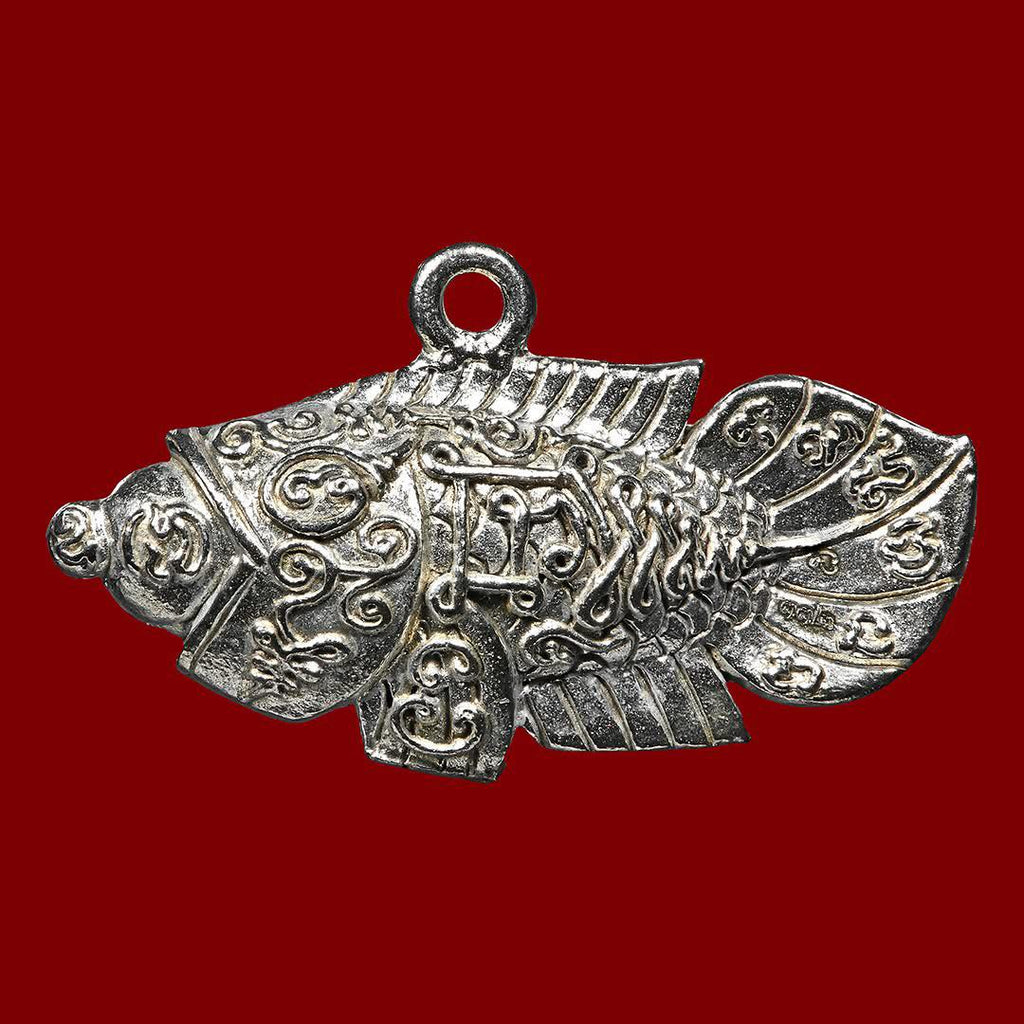 🪬Pla Mor Om Khai “Heaven-Sent Wealth” Talisman – Money-Falls-from-the-Sky Prosperity Fish by Phra Ajahn Nong, Wat Amphawa