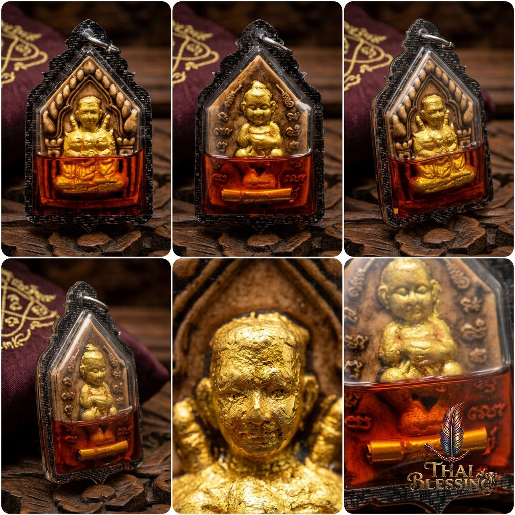 ⚔️ Por Khun Paen Nang Lom: The Sovereign of Irresistible Charisma – Luang Ta Ruam – Red Cockerel Oil & 108 Sacred Herbs (2561) – The Ultimate Alchemical Engine for Social Dominance & Financial Flow!