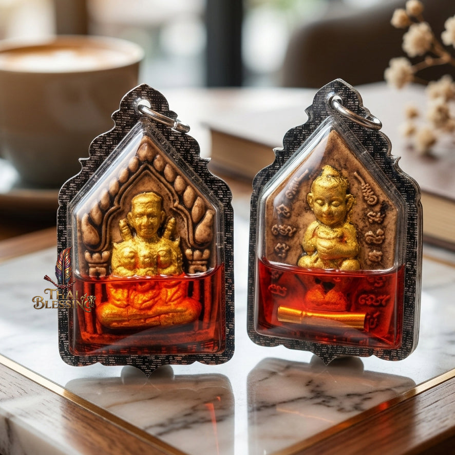 ⚔️ Por Khun Paen Nang Lom: The Sovereign of Irresistible Charisma – Luang Ta Ruam – Red Cockerel Oil & 108 Sacred Herbs (2561) – The Ultimate Alchemical Engine for Social Dominance & Financial Flow!