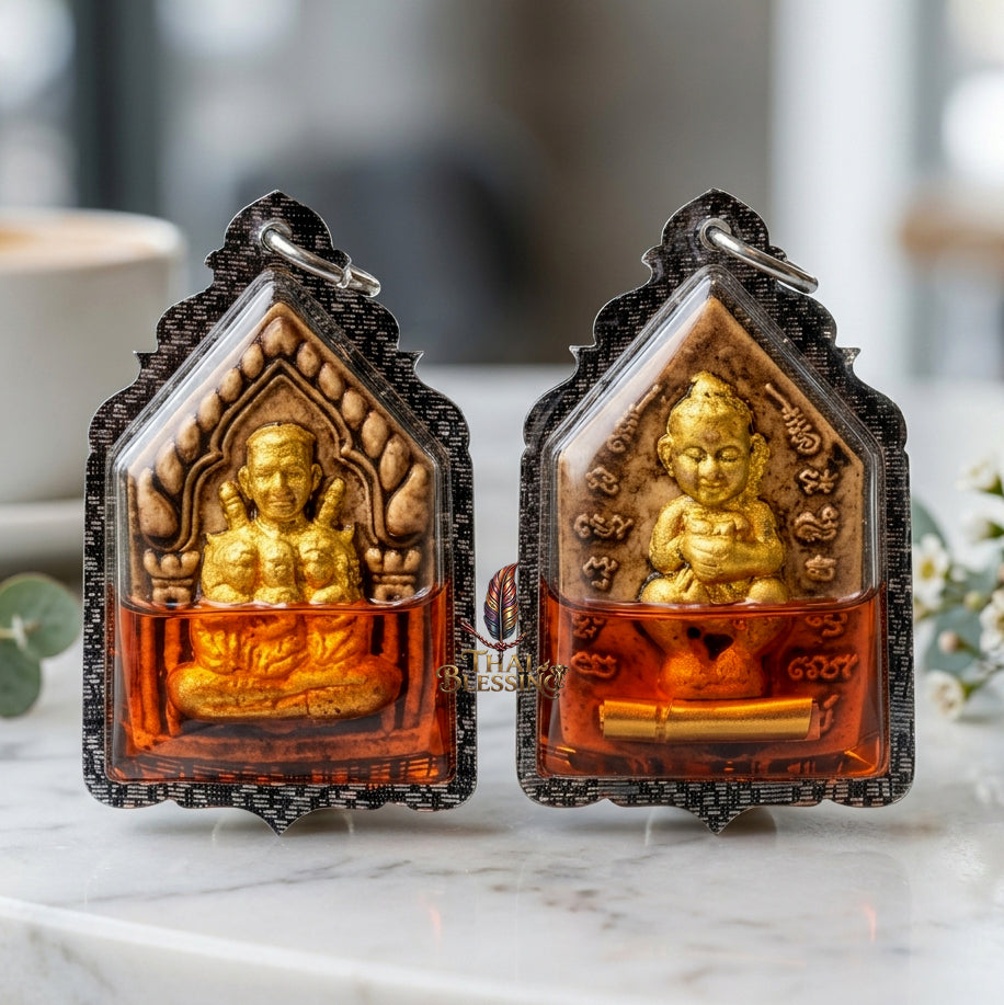 ⚔️ Por Khun Paen Nang Lom: The Sovereign of Irresistible Charisma – Luang Ta Ruam – Red Cockerel Oil & 108 Sacred Herbs (2561) – The Ultimate Alchemical Engine for Social Dominance & Financial Flow!