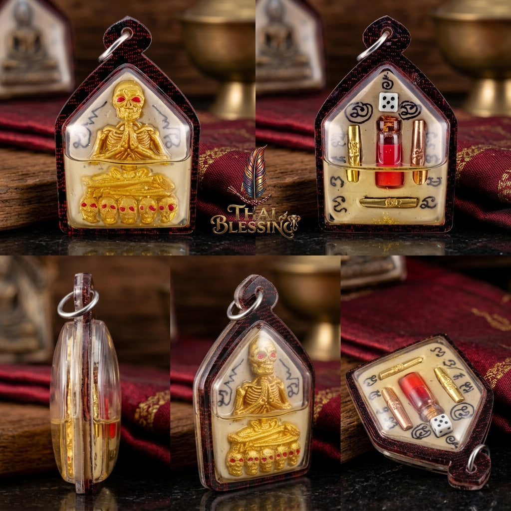 🌞 Por Prai Thong: The Golden Spirit of Infinite Prosperity – Luang Ta Ruam – Itthaje Sacred Powder & Wan Dok Thong Oil (2567) – The Ultimate Alchemical Engine for Financial Magnetism & Divine Charm!