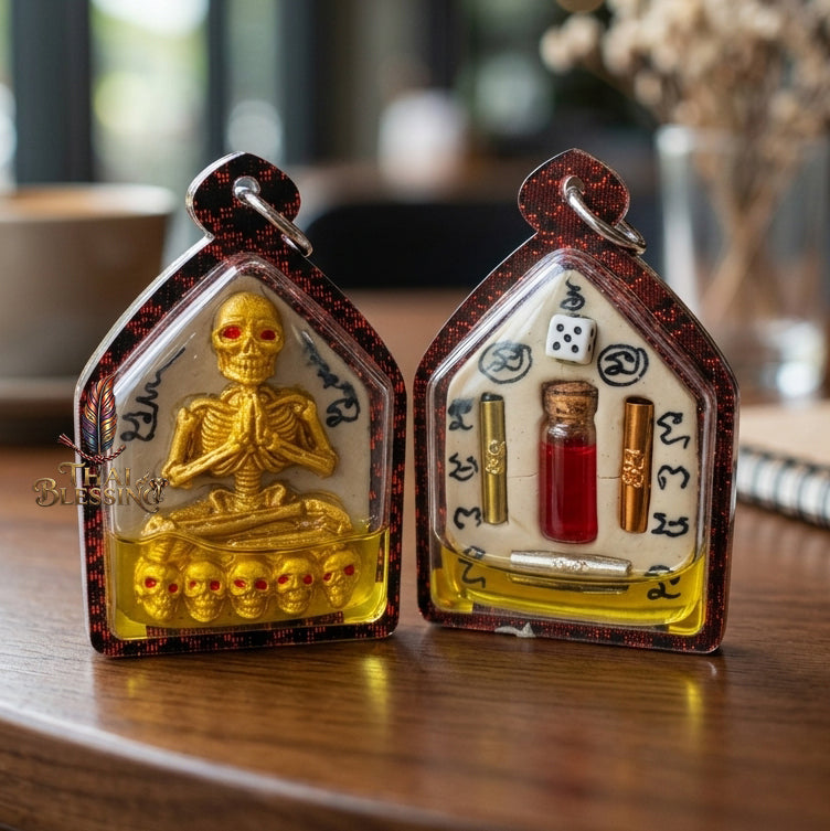 🌞 Por Prai Thong: The Golden Spirit of Infinite Prosperity – Luang Ta Ruam – Itthaje Sacred Powder & Wan Dok Thong Oil (2567) – The Ultimate Alchemical Engine for Financial Magnetism & Divine Charm!