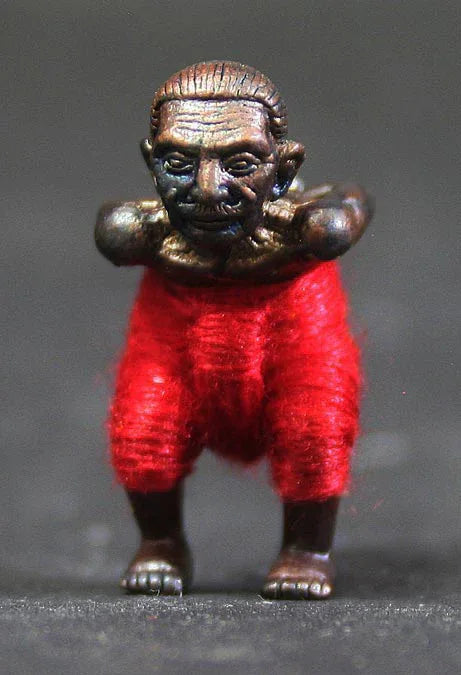 ✨ Powerful Hun Payont Red Pants Amulet – Ancient Mystic Charm by Luang Pu Kloy, Wat Phu Khao Thong