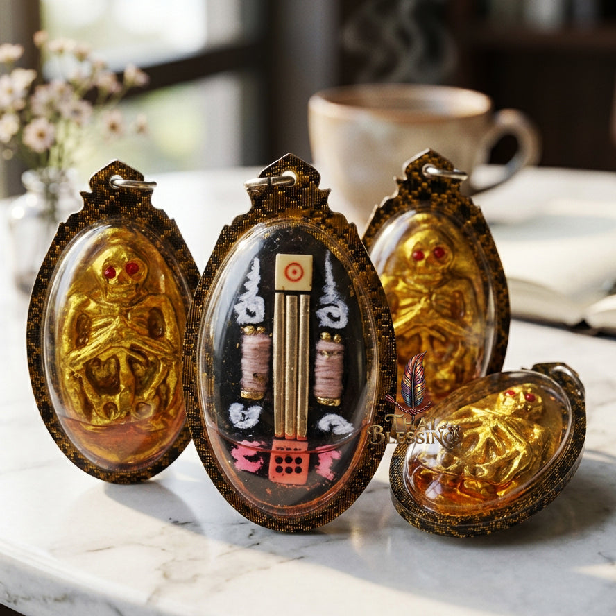 👂 Prai Krasip: The Sovereign Whispering Spirit – Ruesi Somdet (Kruba Det) – Ban Mai Rattanakosin Cemetery – The Ultimate Alchemical Engine for Intuitive Wealth & Hypnotic Attraction!