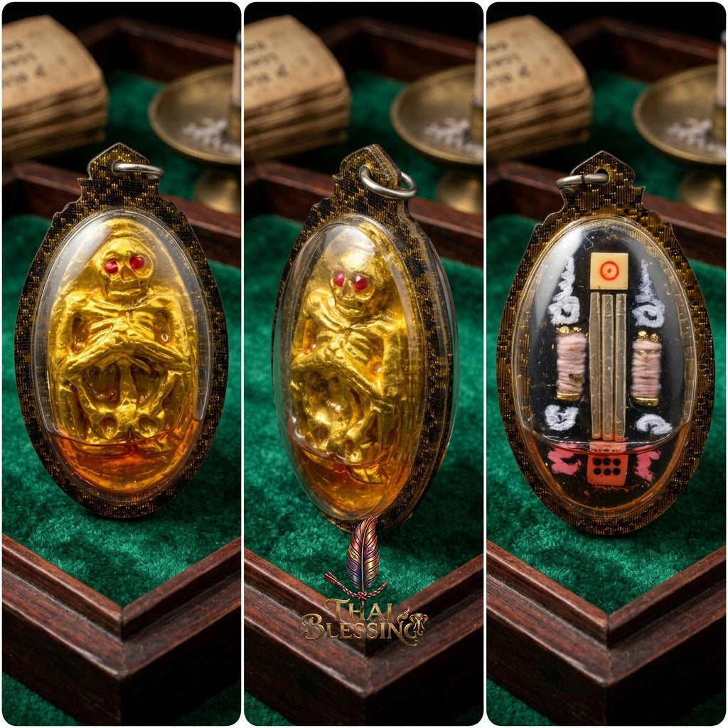 👂 Prai Krasip: The Sovereign Whispering Spirit – Ruesi Somdet (Kruba Det) – Ban Mai Rattanakosin Cemetery – The Ultimate Alchemical Engine for Intuitive Wealth & Hypnotic Attraction!