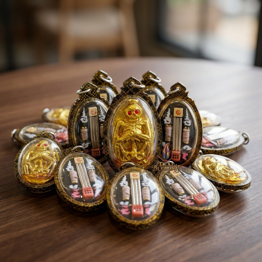 👂 Prai Krasip: The Sovereign Whispering Spirit – Ruesi Somdet (Kruba Det) – Ban Mai Rattanakosin Cemetery – The Ultimate Alchemical Engine for Intuitive Wealth & Hypnotic Attraction!