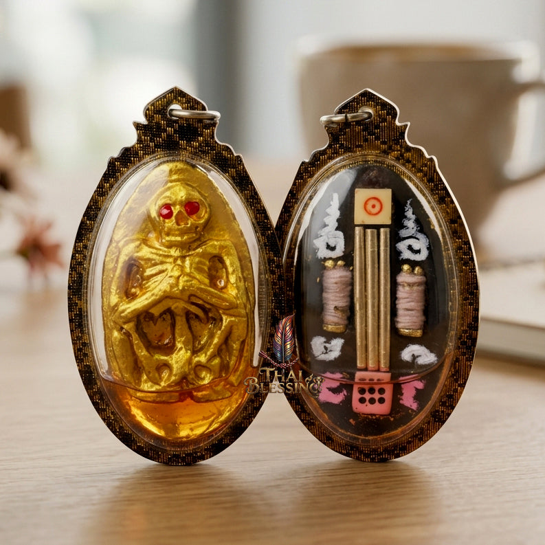 👂 Prai Krasip: The Sovereign Whispering Spirit – Ruesi Somdet (Kruba Det) – Ban Mai Rattanakosin Cemetery – The Ultimate Alchemical Engine for Intuitive Wealth & Hypnotic Attraction!