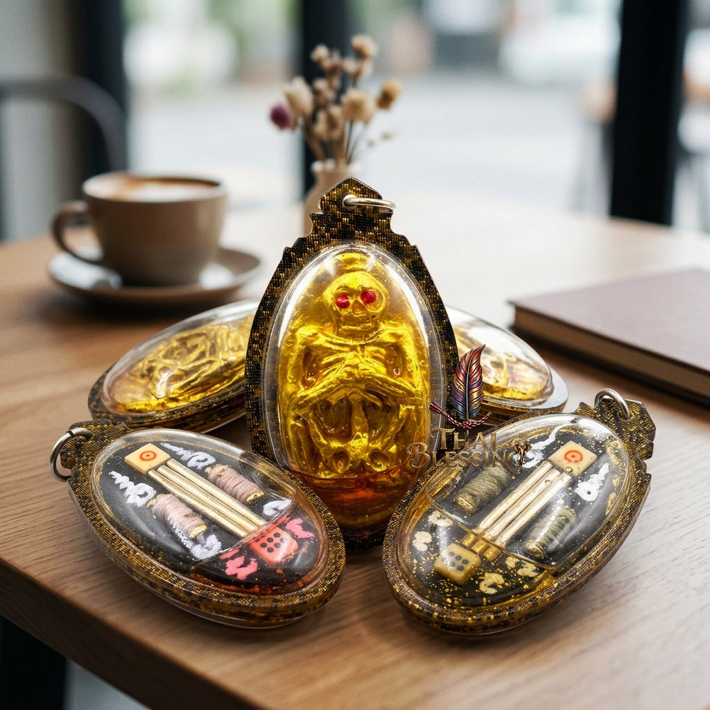 👂 Prai Krasip: The Sovereign Whispering Spirit – Ruesi Somdet (Kruba Det) – Ban Mai Rattanakosin Cemetery – The Ultimate Alchemical Engine for Intuitive Wealth & Hypnotic Attraction!