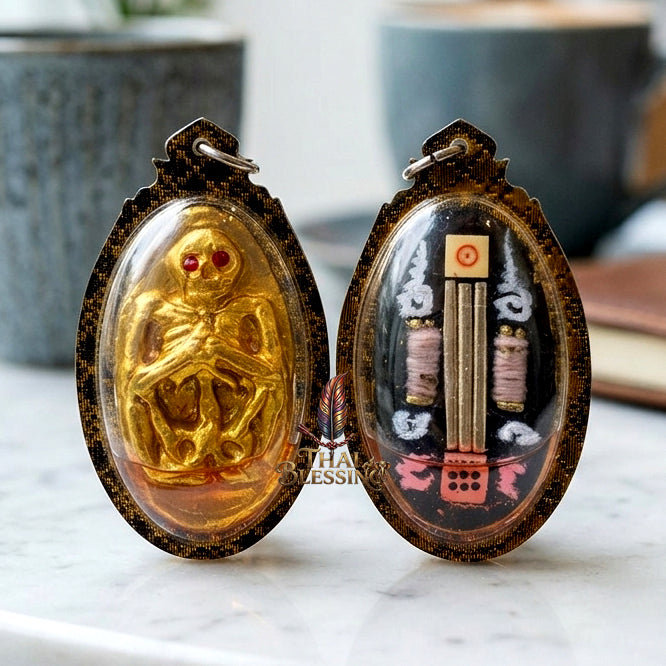 👂 Prai Krasip: The Sovereign Whispering Spirit – Ruesi Somdet (Kruba Det) – Ban Mai Rattanakosin Cemetery – The Ultimate Alchemical Engine for Intuitive Wealth & Hypnotic Attraction!