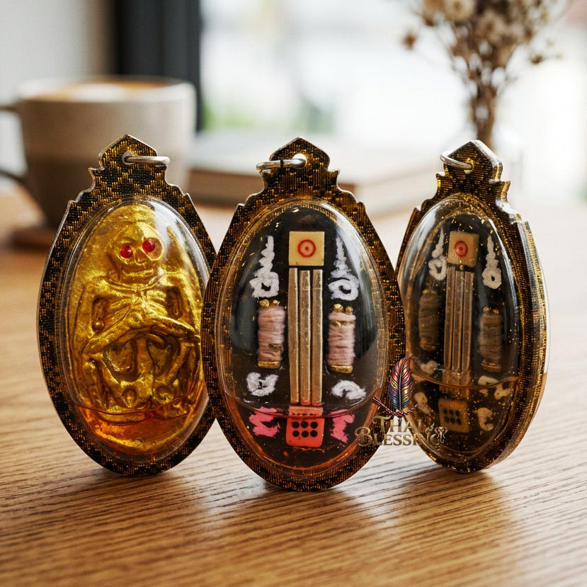 👂 Prai Krasip: The Sovereign Whispering Spirit – Ruesi Somdet (Kruba Det) – Ban Mai Rattanakosin Cemetery – The Ultimate Alchemical Engine for Intuitive Wealth & Hypnotic Attraction!