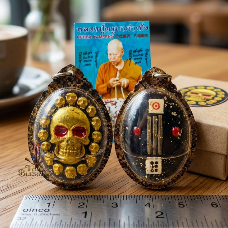 👻 Prai Krasib Rek Sap: The Fortune Whisperer – Luang Pu Kam Peng – The Ultimate Alchemical Engine for Intuitive Luck, Market Dominance, and Absolute Attraction! Waterproof Casing