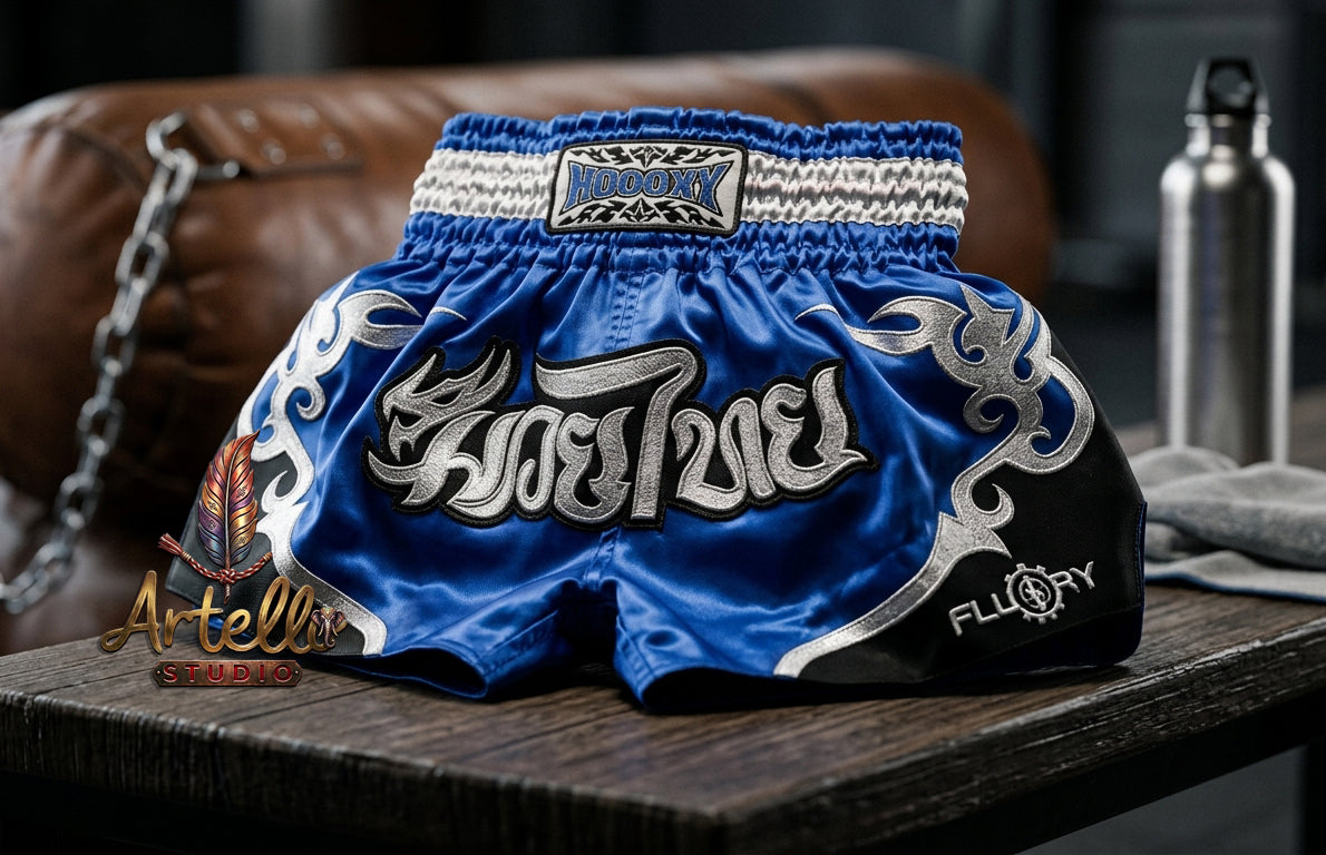 🥊 Muay Thai Shorts Premium Satin Thai Boxing Shorts – Kickboxing Fight Shorts for MMA Training | Combat Sports Gear for Men, Women & Kids