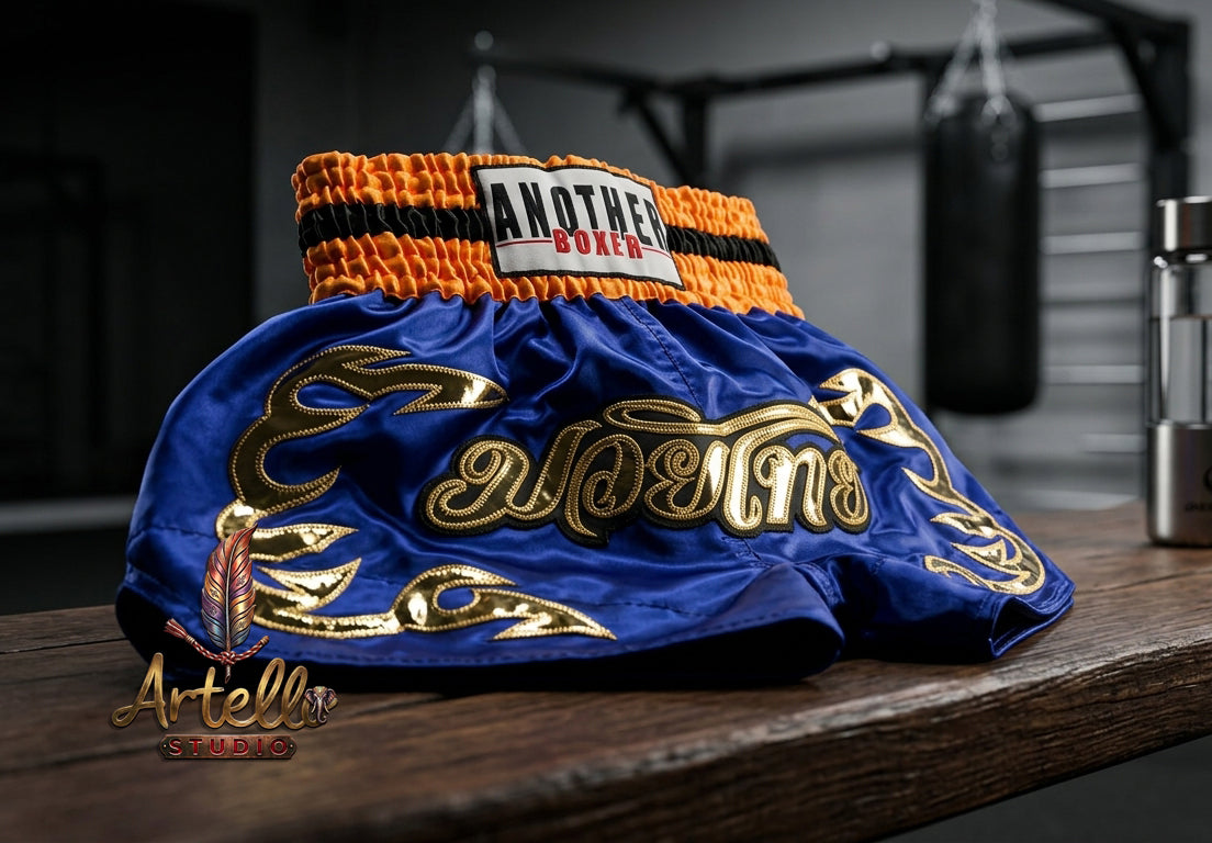 🥊 Muay Thai Shorts Premium Satin Thai Boxing Shorts – Kickboxing Fight Shorts for MMA Training | Combat Sports Gear for Men, Women & Kids