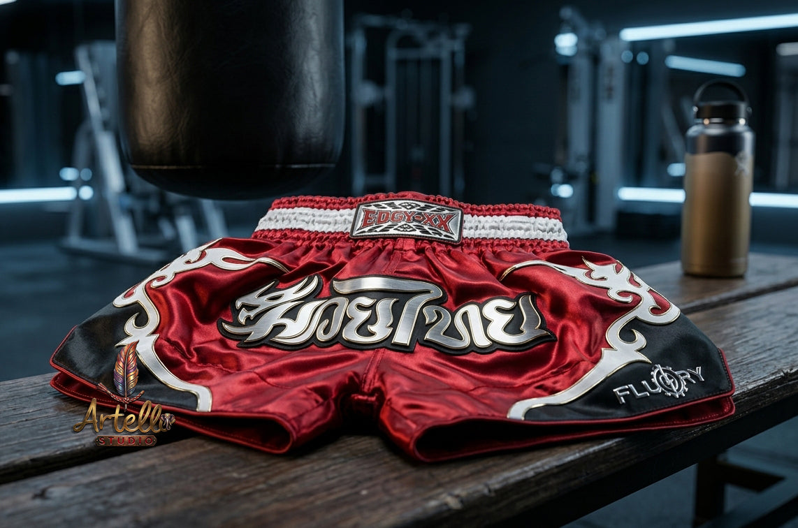 🥊 Muay Thai Shorts Premium Satin Thai Boxing Shorts – Kickboxing Fight Shorts for MMA Training | Combat Sports Gear for Men, Women & Kids