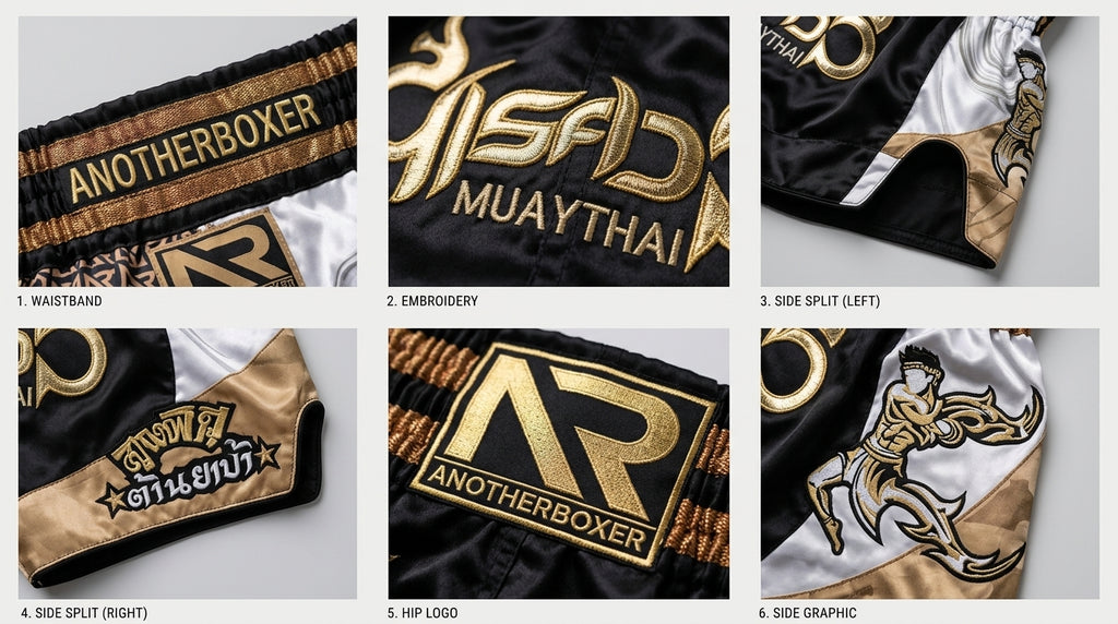 🥊 Muay Thai Shorts Premium Satin Thai Boxing Shorts – Kickboxing Fight Shorts for MMA Training | Combat Sports Gear for Men, Women & Kids