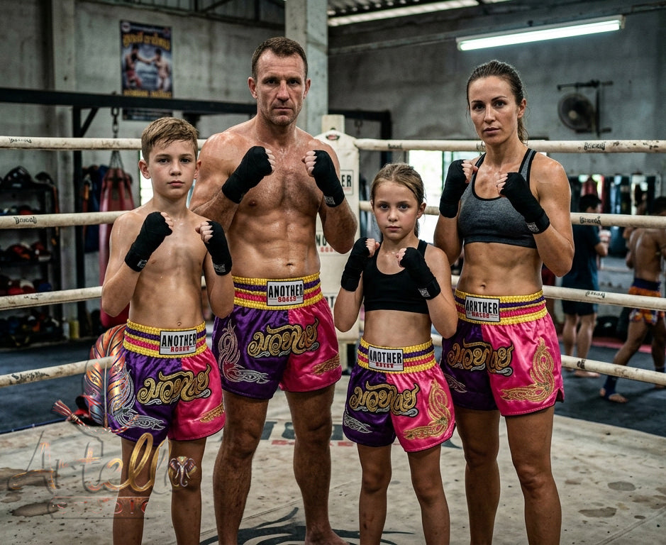 🥊 Muay Thai Shorts Premium Satin Thai Boxing Shorts – Kickboxing Fight Shorts for MMA Training | Combat Sports Gear for Men, Women & Kids