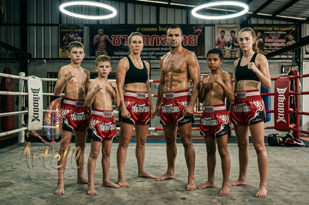 🥊 Muay Thai Shorts Premium Satin Thai Boxing Shorts – Kickboxing Fight Shorts for MMA Training | Combat Sports Gear for Men, Women & Kids