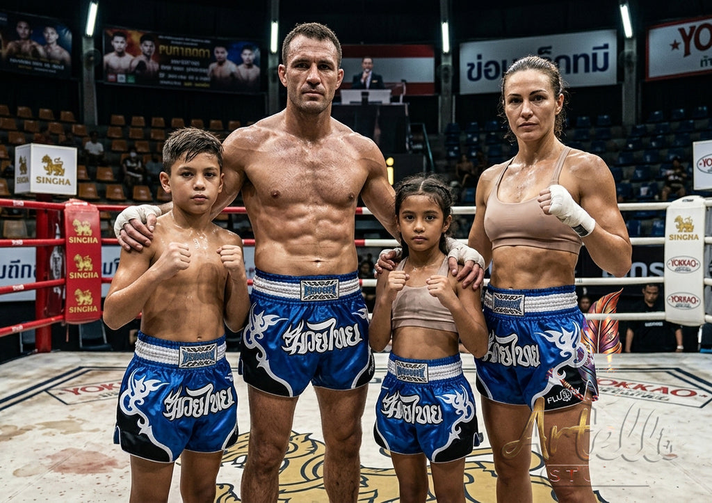 🥊 Muay Thai Shorts Premium Satin Thai Boxing Shorts – Kickboxing Fight Shorts for MMA Training | Combat Sports Gear for Men, Women & Kids