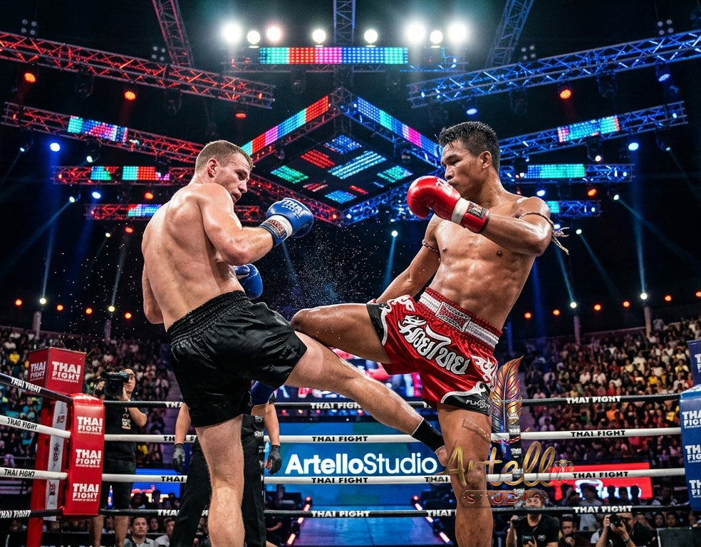 🥊 Muay Thai Shorts Premium Satin Thai Boxing Shorts – Kickboxing Fight Shorts for MMA Training | Combat Sports Gear for Men, Women & Kids