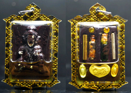 ✨ Guardian Spirit of Charm & Protection – Pu Chao Saming Phrai Incense Powder Amulet Infused with Sacred Mekong Minerals by Luang Pu Thongwan