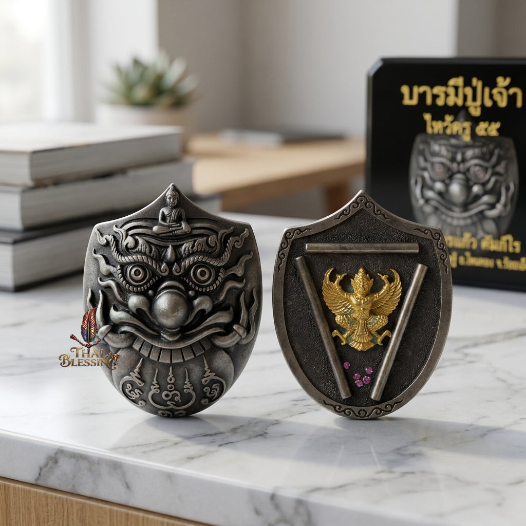 🔱 Rahu Kam Duang – The Sovereign Destroyer of Obstacles & Architect of Rising Destiny – "Barami Pu Jao" Edition – Luang Pu Nen Kaew (2555) – The Ultimate Engine for Wealth Ascension, Elite Command, and Unstoppable Luck!
