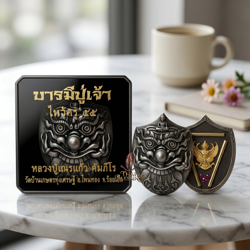 🔱 Rahu Kam Duang – The Sovereign Destroyer of Obstacles & Architect of Rising Destiny – "Barami Pu Jao" Edition – Luang Pu Nen Kaew (2555) – The Ultimate Engine for Wealth Ascension, Elite Command, and Unstoppable Luck!
