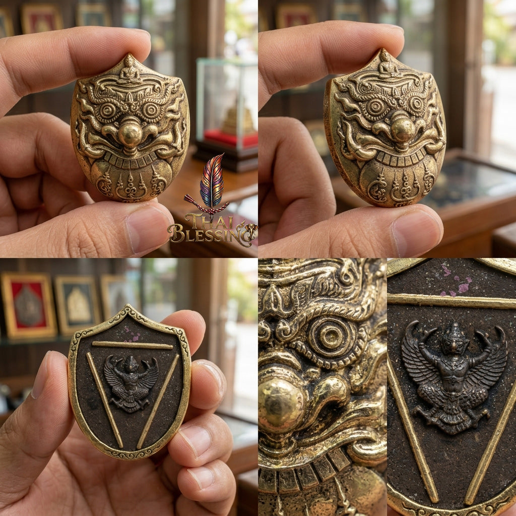 🔱 Rahu Kam Duang – The Sovereign Destroyer of Obstacles & Architect of Rising Destiny – "Barami Pu Jao" Edition – Luang Pu Nen Kaew (2555) – The Ultimate Engine for Wealth Ascension, Elite Command, and Unstoppable Luck!