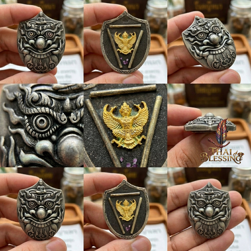 🔱 Rahu Kam Duang – The Sovereign Destroyer of Obstacles & Architect of Rising Destiny – "Barami Pu Jao" Edition – Luang Pu Nen Kaew (2555) – The Ultimate Engine for Wealth Ascension, Elite Command, and Unstoppable Luck!