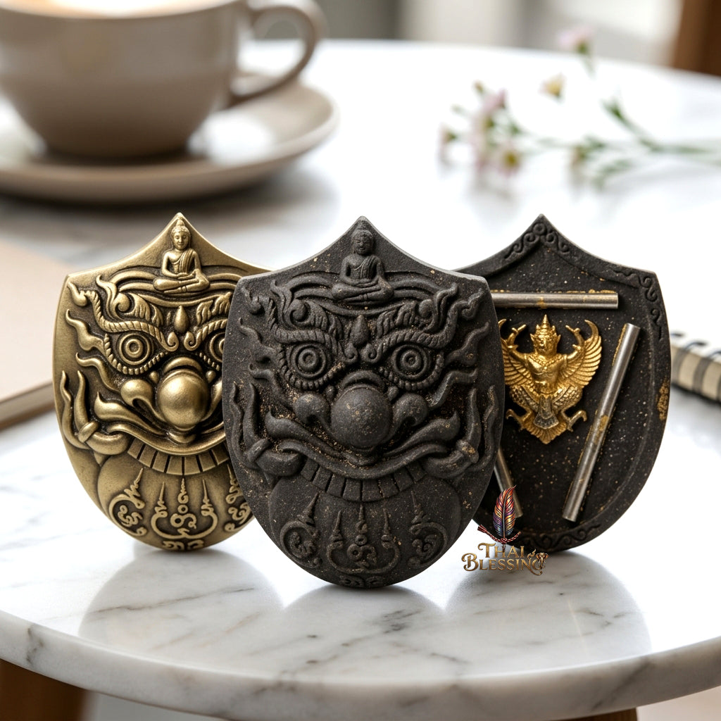 🔱 Rahu Kam Duang – The Sovereign Destroyer of Obstacles & Architect of Rising Destiny – "Barami Pu Jao" Edition – Luang Pu Nen Kaew (2555) – The Ultimate Engine for Wealth Ascension, Elite Command, and Unstoppable Luck!