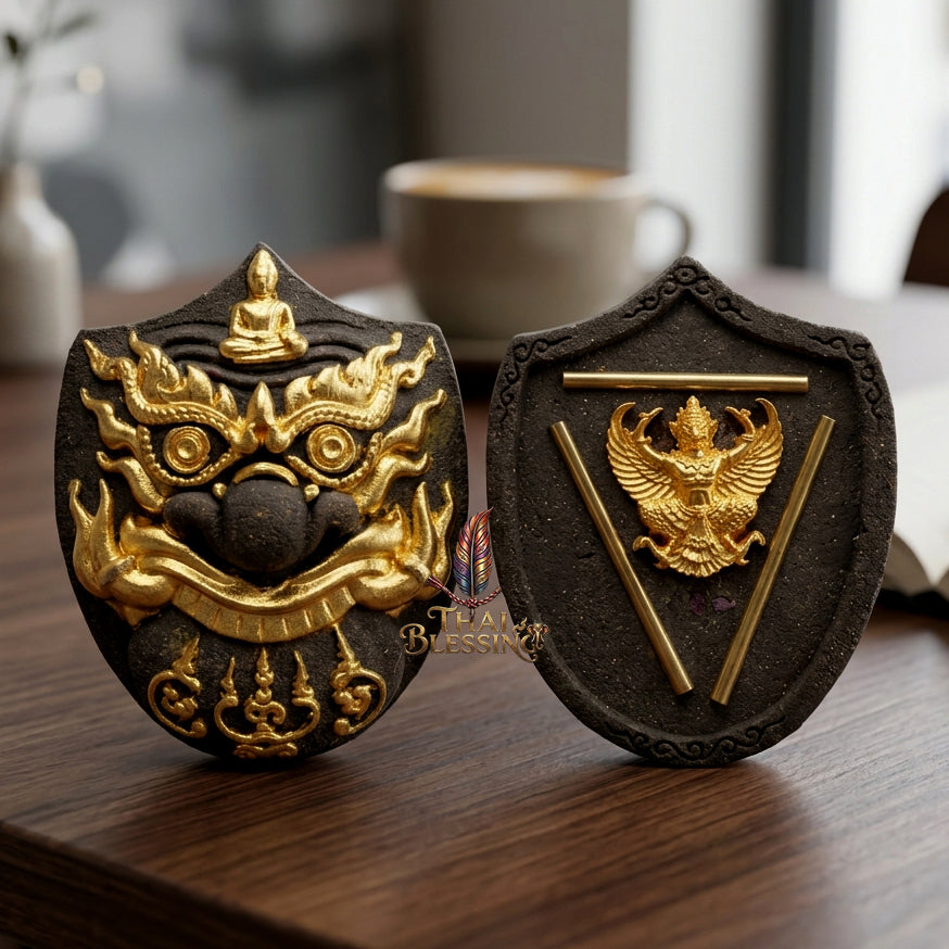 🔱 Rahu Kam Duang – The Sovereign Destroyer of Obstacles & Architect of Rising Destiny – "Barami Pu Jao" Edition – Luang Pu Nen Kaew (2555) – The Ultimate Engine for Wealth Ascension, Elite Command, and Unstoppable Luck!