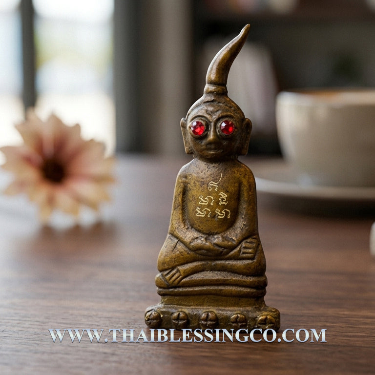 🌺 Red-Eyed Ngang "Bua Bang Bai" Edition: The Sovereign of Hidden Charisma and Wealth by Luang Phor Mian (2568)