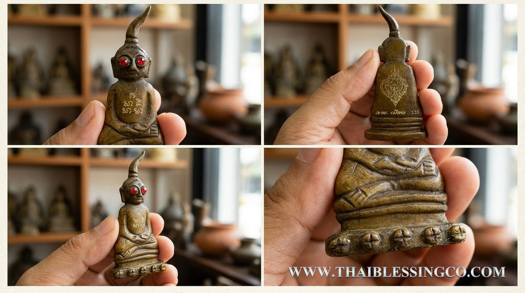 🌺 Red-Eyed Ngang "Bua Bang Bai" Edition: The Sovereign of Hidden Charisma and Wealth by Luang Phor Mian (2568)