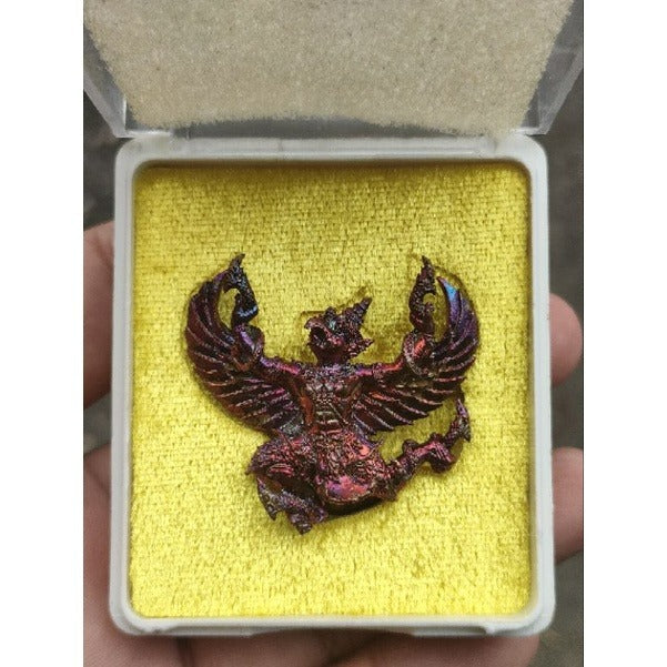 🦅 "Ruay Lon Fa" Garuda of Overflowing Wealth (2017): Blessed by Phra Maha Surasak, Wat Pradu – Ultimate Authority & Money Magnet