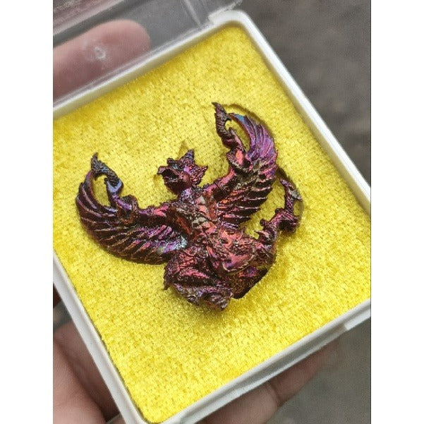 🦅 "Ruay Lon Fa" Garuda of Overflowing Wealth (2017): Blessed by Phra Maha Surasak, Wat Pradu – Ultimate Authority & Money Magnet