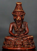 🪬 Ruesi Pu Chao Saming Phrai Red Bronze Amulet – Luang Ta Or, Wat Chong Khae (B.E. 2568), 2.9 × 2.0 cm Wealth, Fortune & Charisma Talisman