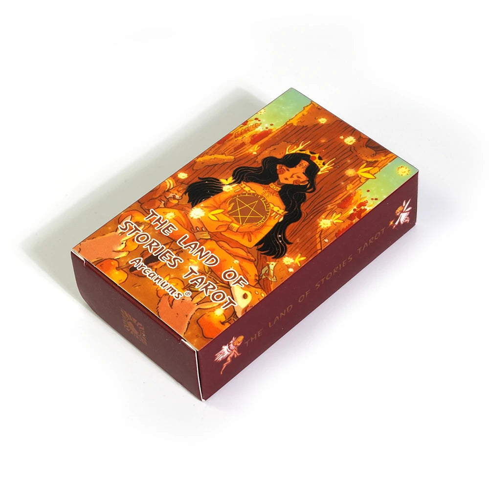 📖 The Land of Stories Tarot Oracle Deck – 78 Cards | English Edition | Fate and Divination | Family Party Board Game