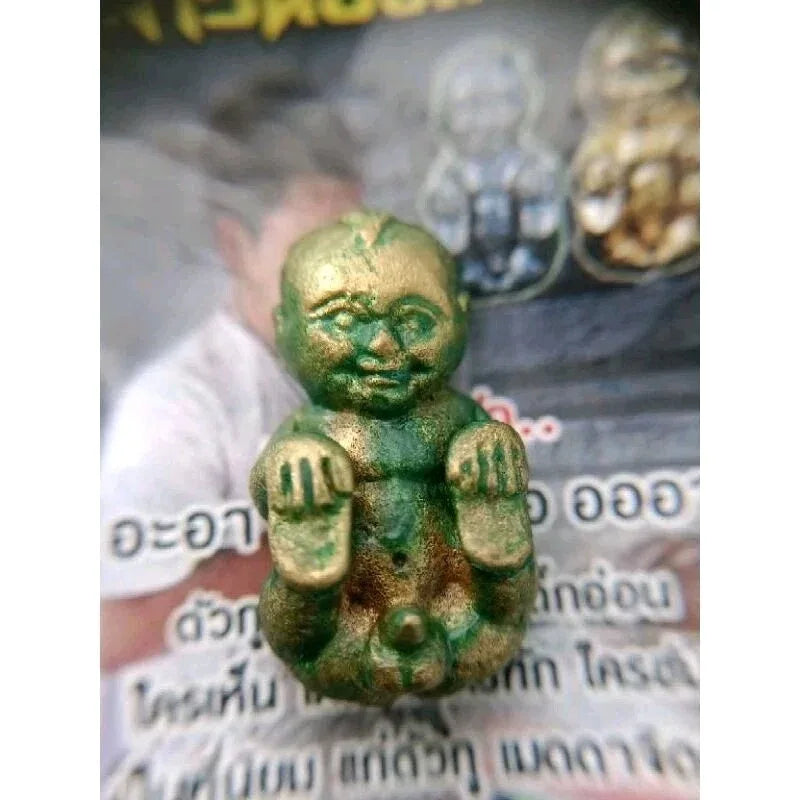 👶 Kuman Noi "Sawahlee" Spirit Doll: 2019 Edition by Ajarn Nen Doi (Muang Trang) – Authentic Southern Khao Or Lineage for Wealth & Luck