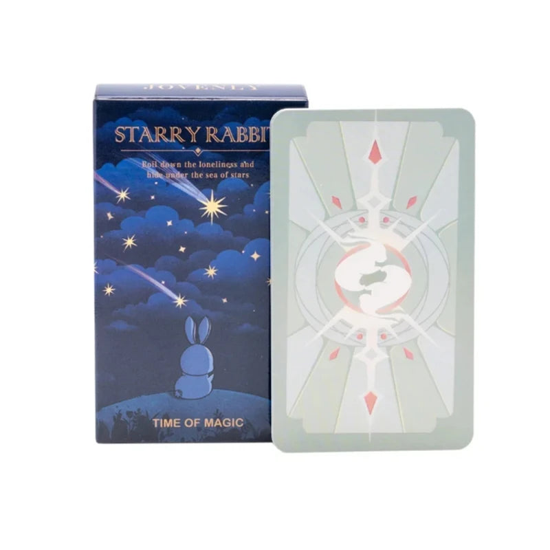 🌟 Discover Cosmic Wisdom with the Creative Starry Rabbit Tarot – A Mindful Deck for Family Fun!