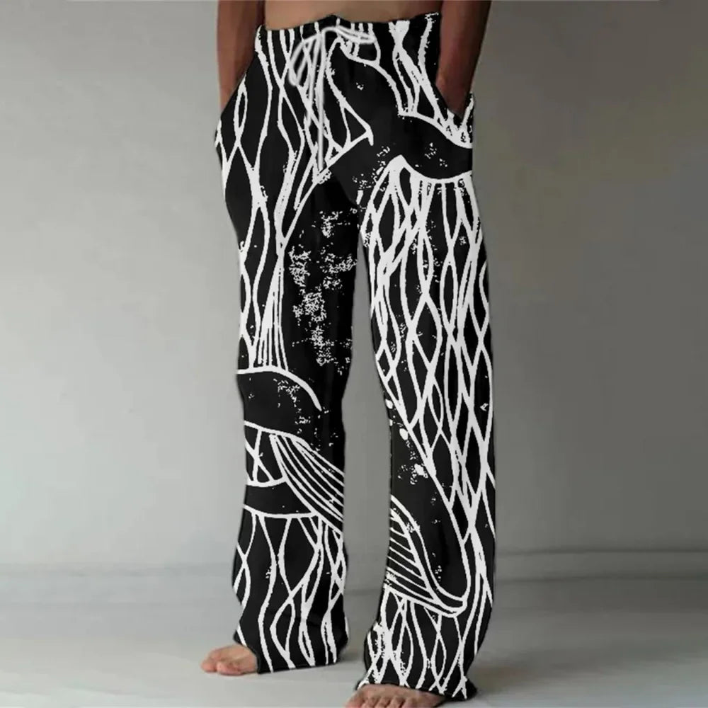 💀 The Nocturnal Skull Masterpiece: Premium Men’s 3D Printed Streetwear Trousers – High-Definition Skull Graphic, Versatile Multi-Pocket Utility, and Sophisticated Oversized Drawstring Sport-Luxe Pants