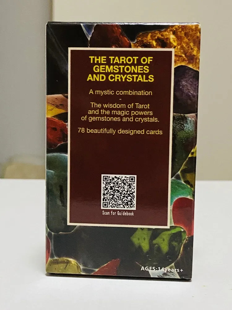 🔮 The Tarot of Gemstones and Crystals – 78-Card Deck with Instruction Booklet, Featuring Photographs of Nature’s Most Beautiful Crystals and Stones, Perfect for Intuitive Divination and Spiritual Connection