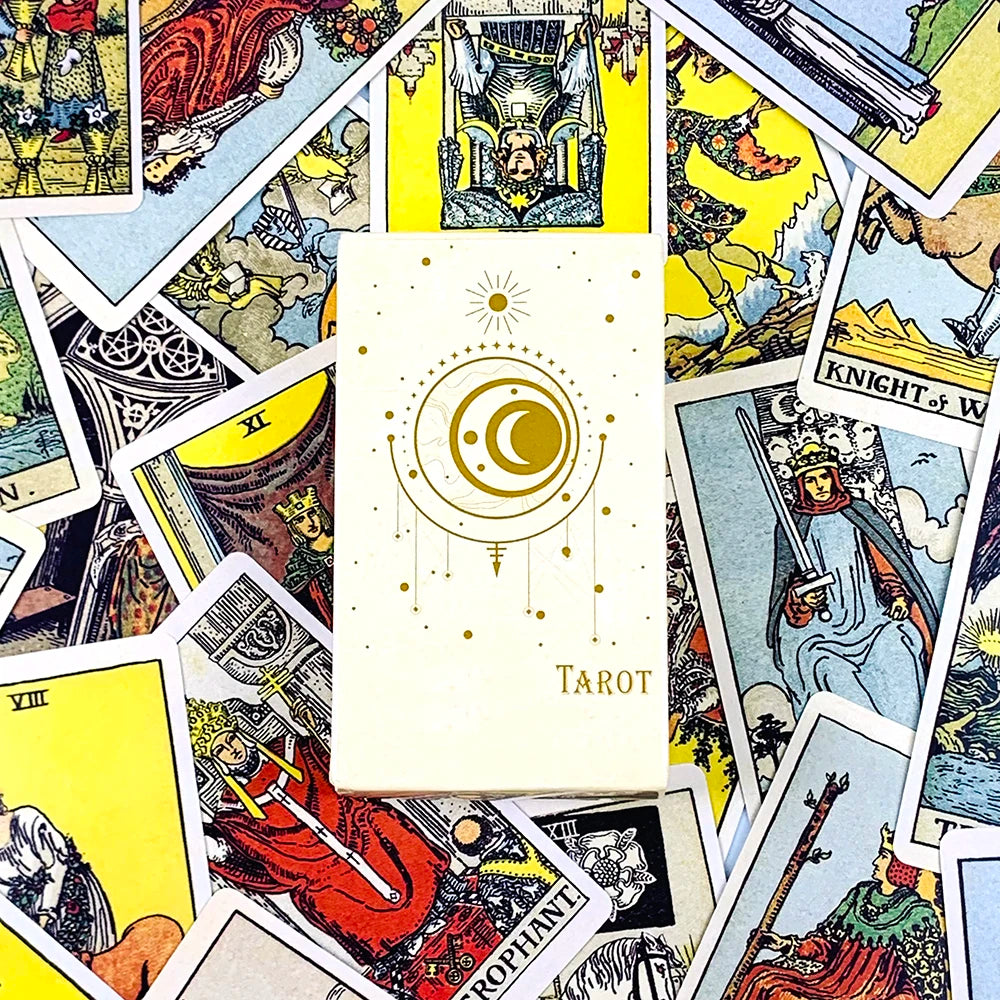 ✨ Tarot Cards Deck 78Pcs for Easy Beginners – Creative Small Gift for Fate, Fortune Telling & Divination Party Board Game