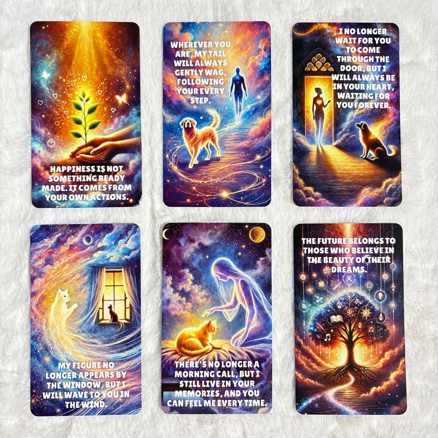🌟 Heaven Guidance Oracle Cards – 54-Card Deck with Paper Guidebook, English Version for Spiritual Guidance and Fate Divination