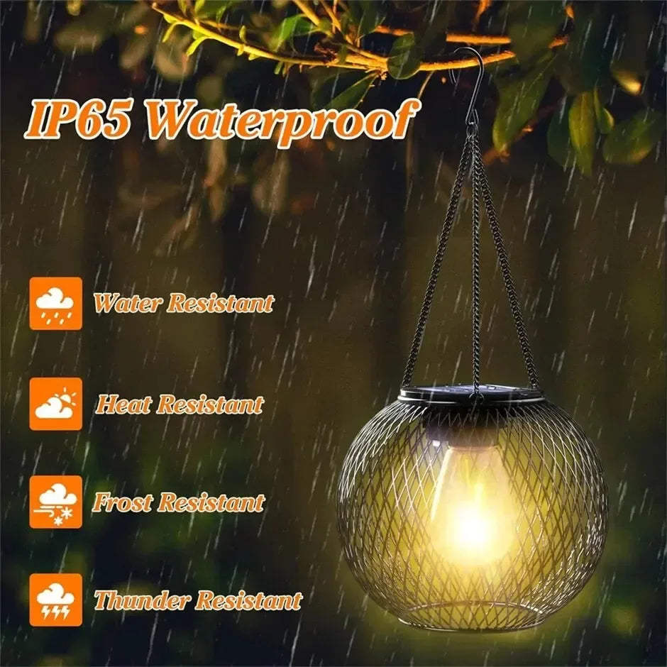 🌞 Solar Lantern Outdoor by Ortiny – Upgraded Waterproof Hanging Solar Light for Garden & Patio Décor | Free Shipping