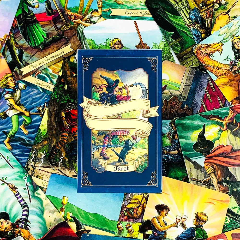 🎃New Russian Version Tarot Cards | Mysterious Divination Board Game & Family Gathering Card Game – Perfect Halloween & Christmas Gifts