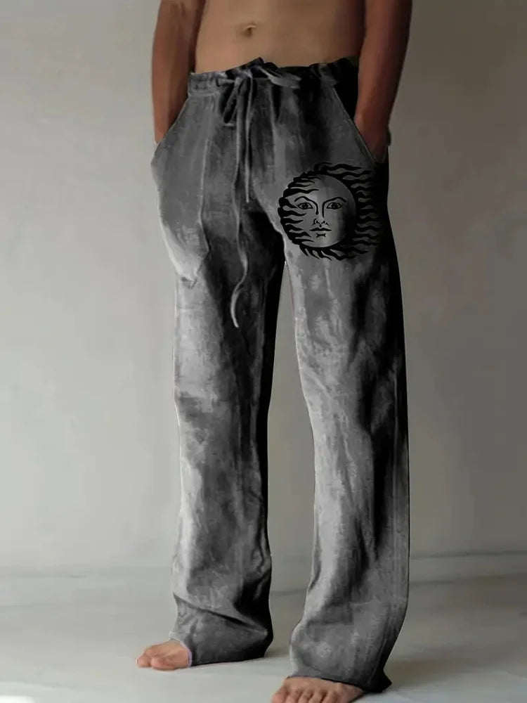 🧭 The Navigational Heritage: Premium Men’s Vintage Compass Trousers – High-Definition 3D Retro Map Graphic Print, Harajuku-Inspired High-Waist Fit, and Sophisticated Straight-Leg Streetwear Drawstring Pants D81PZX252111544516