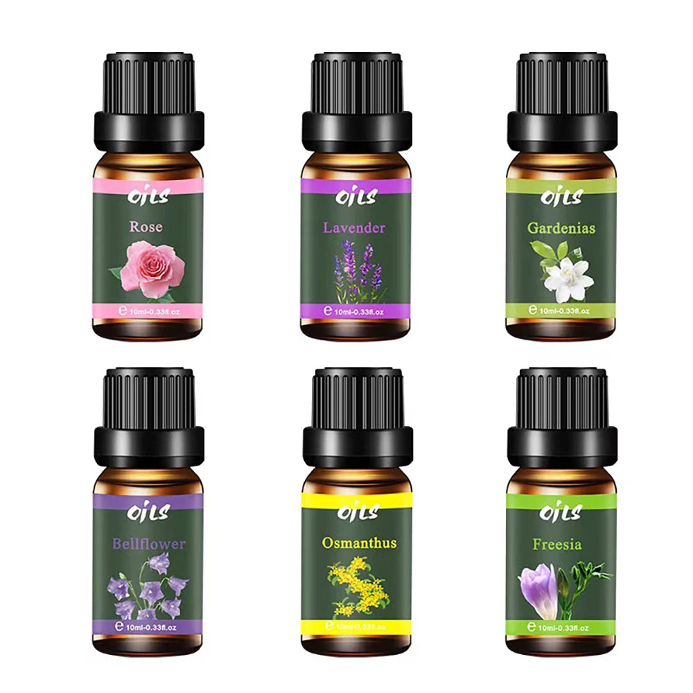 🌿 6-piece Premium Essential Oil Set – Natural Aromatherapy Oils for Diffusers and Relaxation